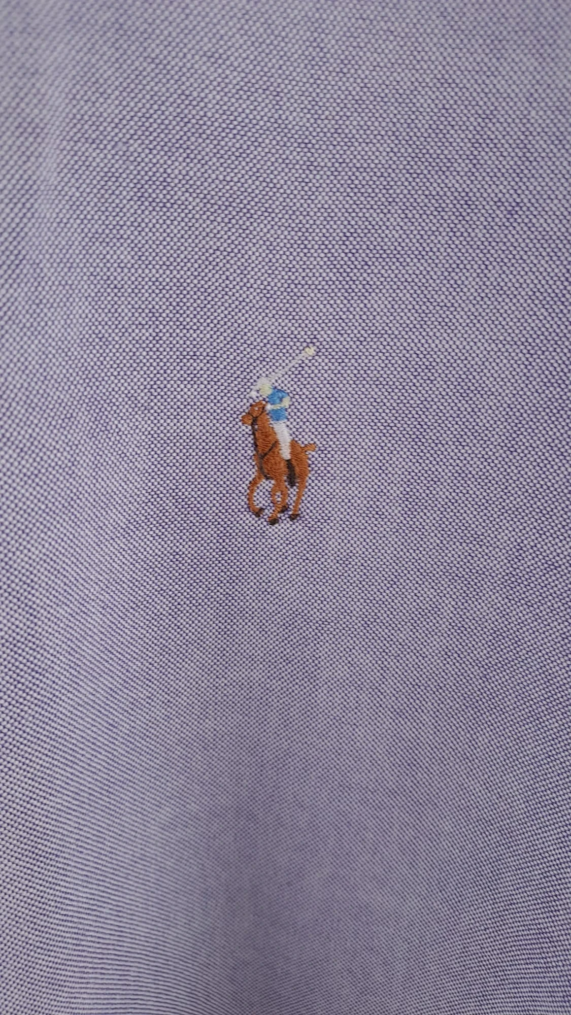 Long sleeve purple shirt / Brown logo / Ralph Lauren / Size XXL / Yarmouth / Men – photo 5